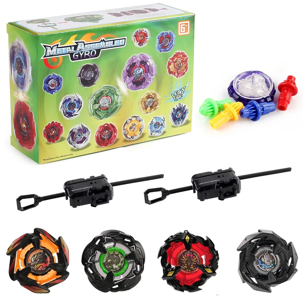 Gyro Spinning Tops Battle Set with Launchers