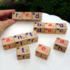 Wooden Magnetic Alphabet Blocks for Phonics and Spelling