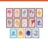 A collection of My Little Pony Friendship Eternal Moon Edition collectible trading cards featuring various pony characters.