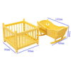 Mini Doll Stroller Trolley with Shoes for 1/12 Scale Dolls