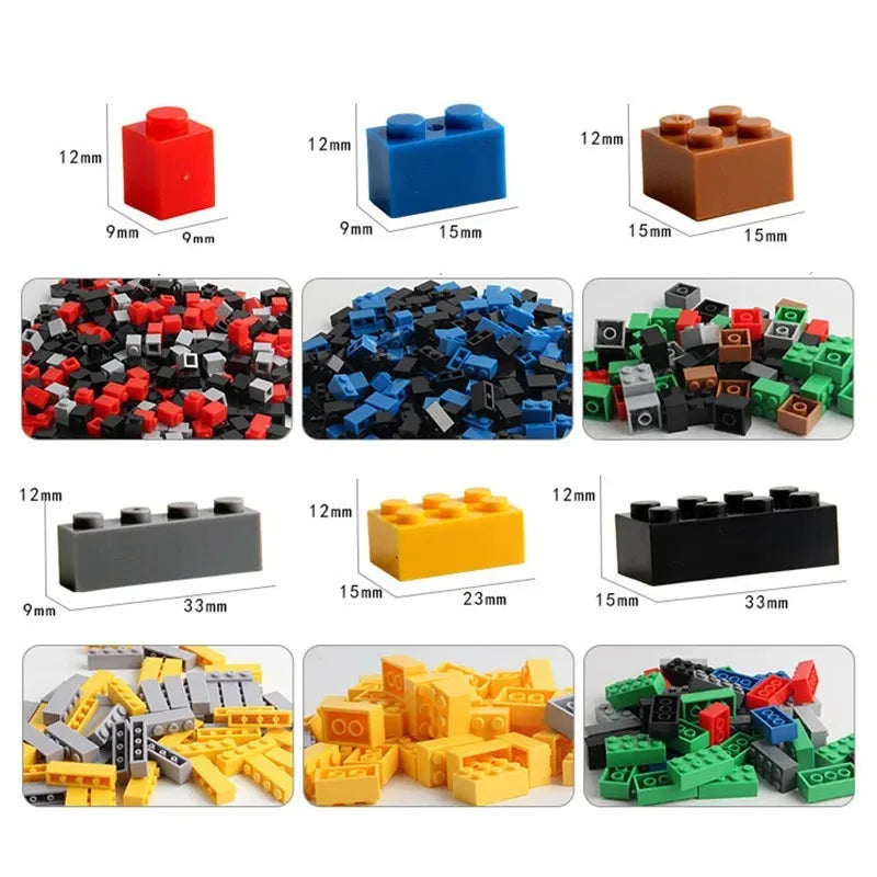 Creative Building Blocks Set – 300 to 1000 Pieces