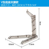 Clear acrylic V-shaped bone stand for action figures and models with adjustable height