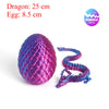 Articulated Dragon Figurine with Egg Display