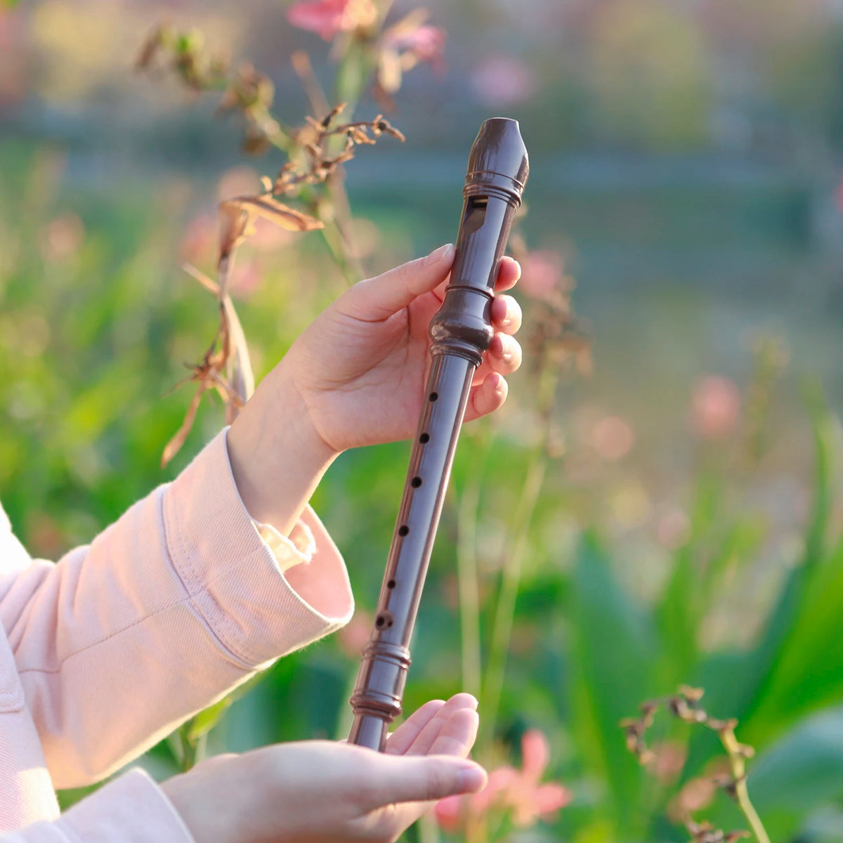 ABS Clarinet for Kids – 8-Hole Vertical Flute with Cleaning Stick