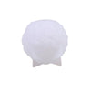 White silicone mold shaped like a rose flower ball for DIY candles