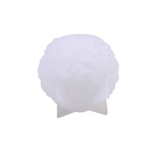 White silicone mold shaped like a rose flower ball for DIY candles