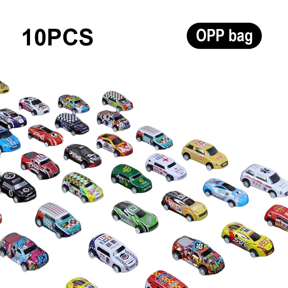 Mini Pull-Back Toy Car Set with Storage Case