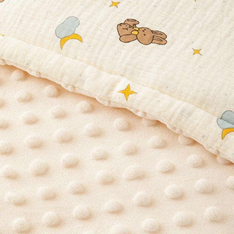 Breathable Four-Season Baby Pillow with Soft Cotton Cover