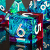 Handmade Resin Sharp Edge Dice Set for RPG Games