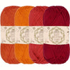 Premium Acrylic Yarn 4-Pack – Soft, Bright, Machine-Washable Knitting Yarn