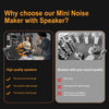 Comparison showing high quality speakers versus buzzers with poor sound quality.