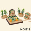 Forest Animal Miniature Dollhouse Furniture Set – 1/12 Scale Bedroom, Kitchen & Bathroom Decor