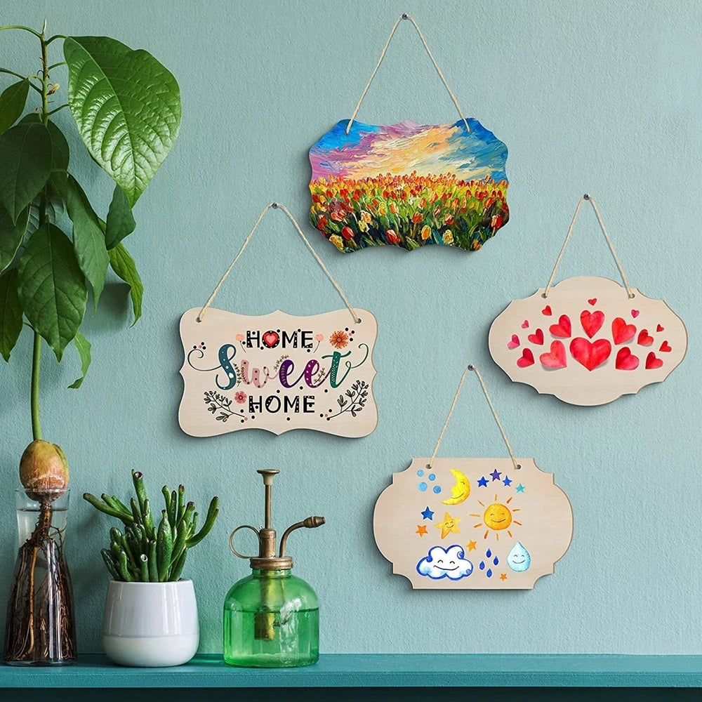 DIY Wooden Hanging Ornament Craft Kit (Set of 3)