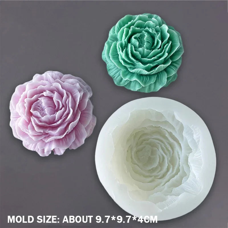3D Flower Silicone Mold for Baking, Fondant, and Soap Making