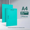 A4 size soft rubber plate blocks in teal color shown next to a ruler for reference.