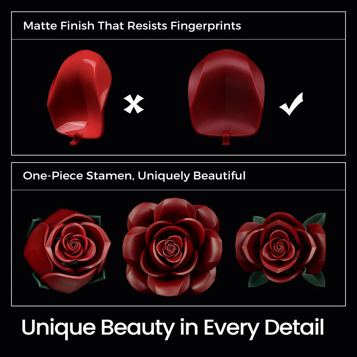 Gothic Rose Bouquet Building Kit — Dark Floral Home Decor for Adults