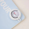 Colorful Silicone Nurse Pocket Watch with Brooch Pin