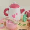 Wooden Pretend Play Tea Set for Kids