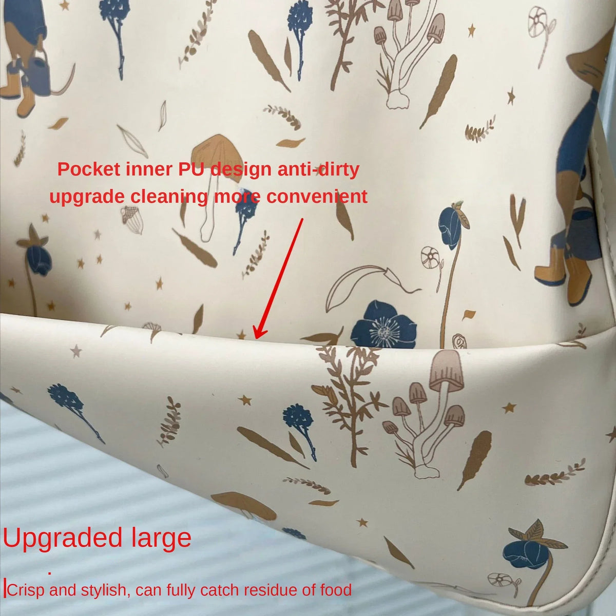Waterproof Baby Feeding Bib with Long Sleeves