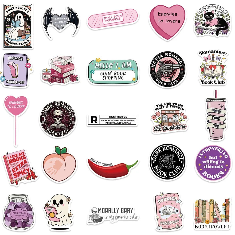 Bookish Decal Stickers for Readers & Book Lovers