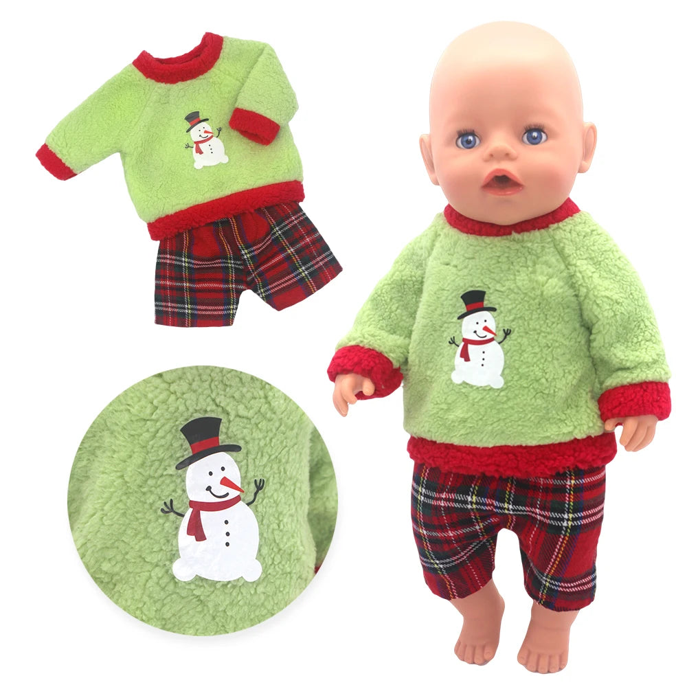 Cute 2-Piece Romper Outfit for 17-Inch Reborn Baby Dolls