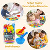 A colorful dinosaur sorting and counting toy set with various plastic dinosaurs and sorting tools for parent-child interactio
