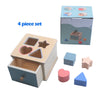 Wooden Montessori Sorting Box with Shape & Color Matching Games