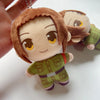 A set of three plush keychains featuring the Hetalia characters Arthur, Alfred, and Wang Yao.