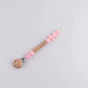Personalized Baby Pacifier Clip with Silicone Beads