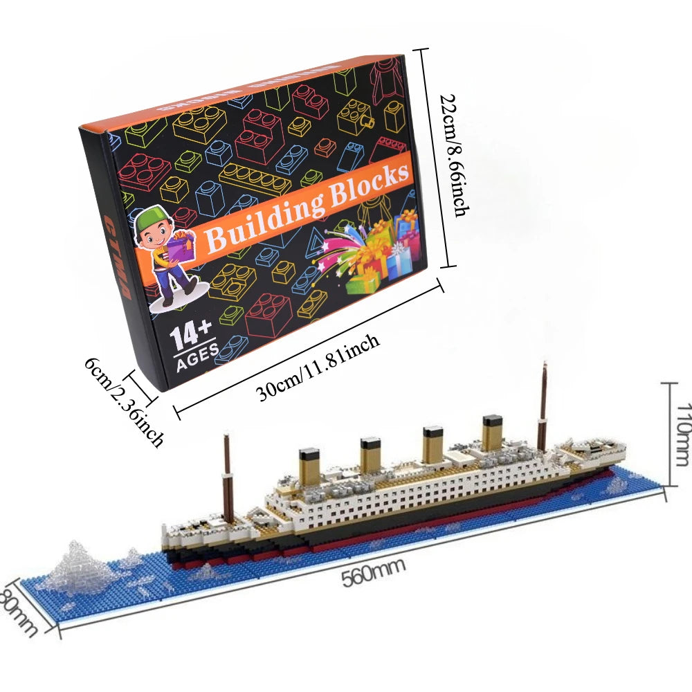 Titanic Cruise Ship Model Building Blocks Set