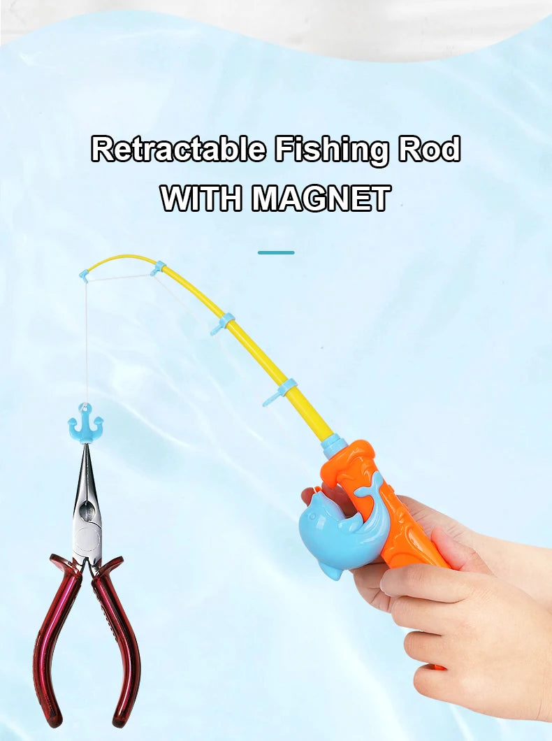 Magnetic Fishing Game with Inflatable Pool