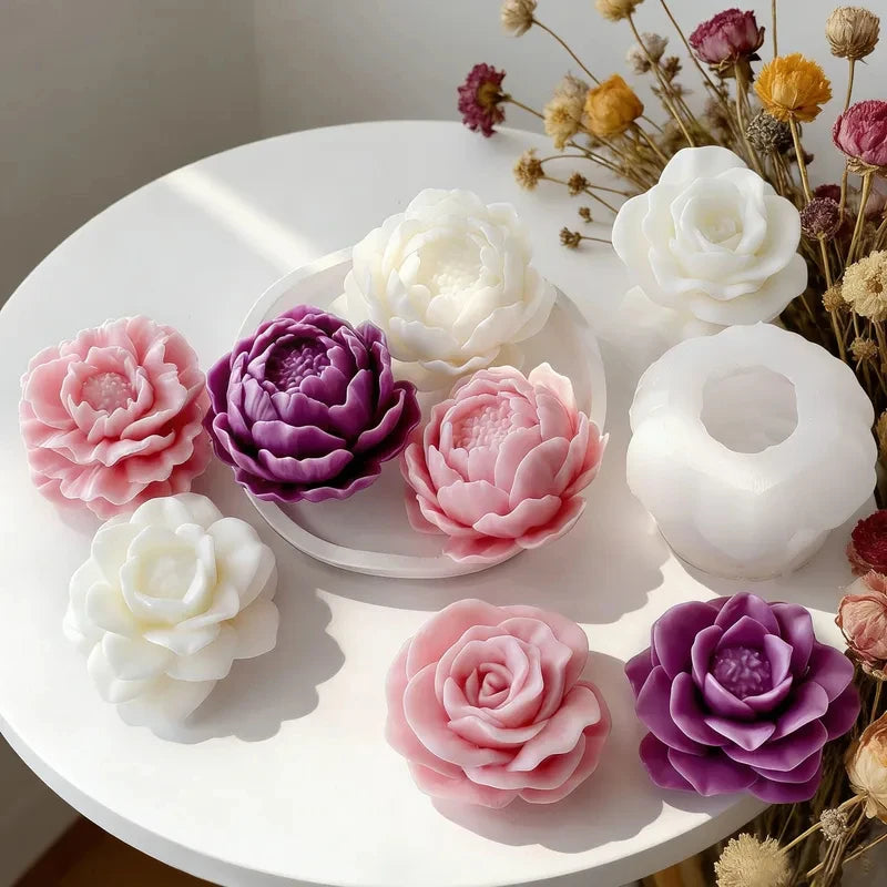 Floral Silicone Mold for Candle, Soap & Resin Crafts