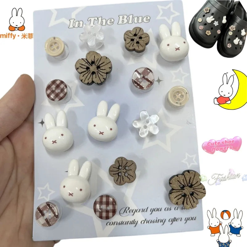 Miffy Flower Shoe Charms – Cute & Creative Clog Decorations