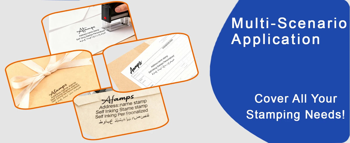 Customizable Self-Inking Rubber Stamp