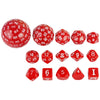 15-Piece Polyhedral Acrylic Dice Set for RPGs & Tabletop Games