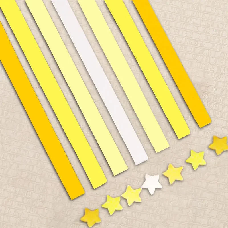 540 Double-Sided Origami Star Strips in 27 Colors for Crafting and Decoration