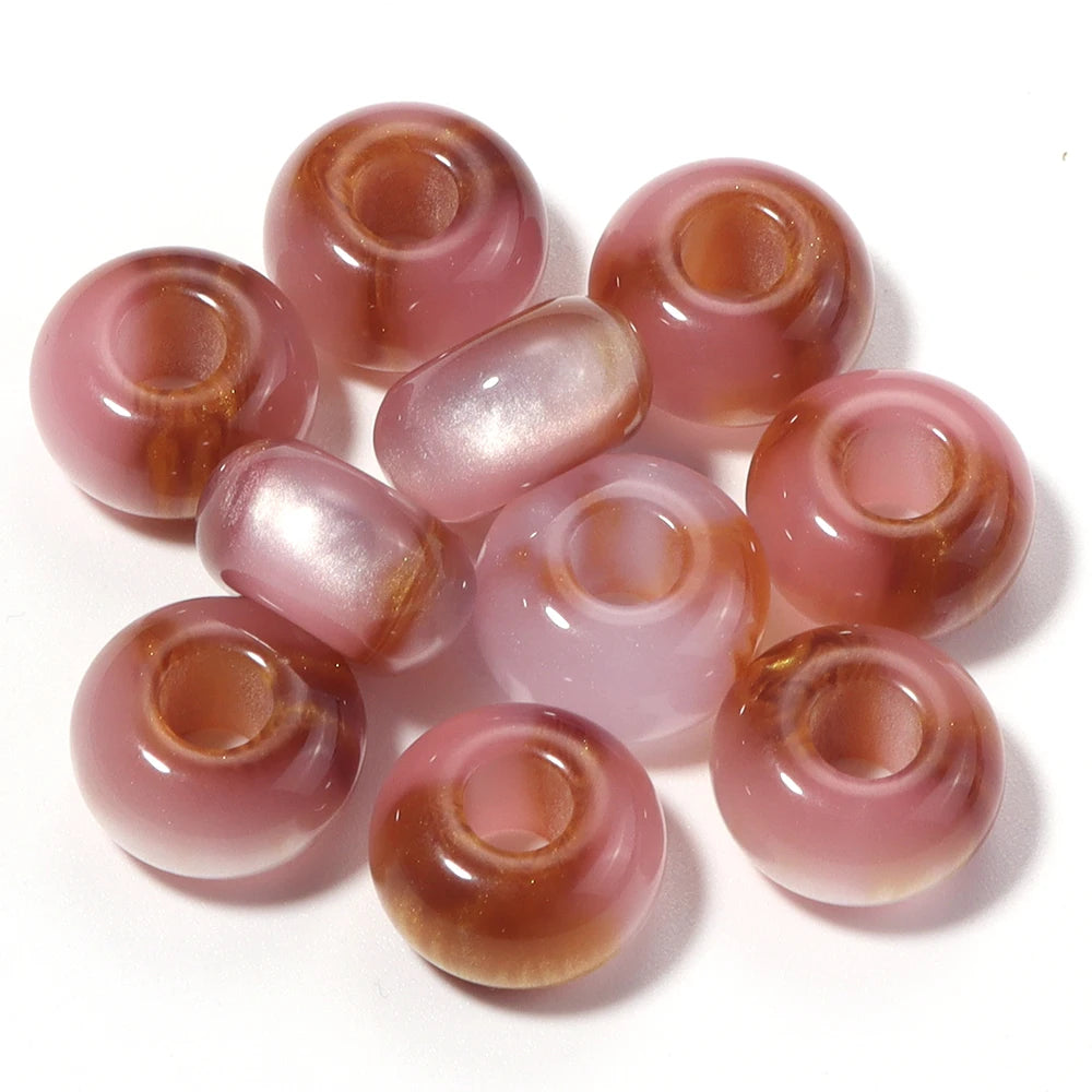 Colorful Resin Spacer Beads for Jewelry Making