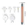 LED Diamond Painting Pen Kit with Multifunctional Tips and Magnifying Glass