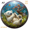 Wooden Animal Jigsaw Puzzle for Kids and Adults