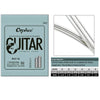 Packaging and diagram of Orphée RX19 electric guitar strings with nickel wound for guitar beginners