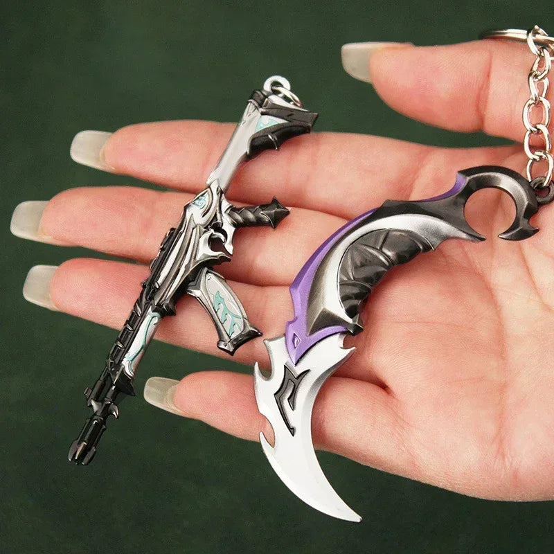 Valorant Reaver 2.0 Karambit Metal Keychain