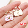 Colorful Enamel Handbag Charms for Jewelry Making