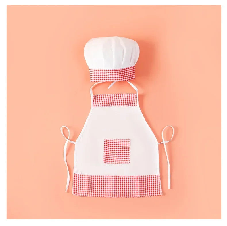 Baby Chef Apron & Hat Set for Photography Props