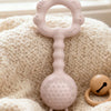 2-in-1 Silicone Rattle and Teether for Babies