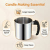 Stainless Steel Wax Melting Pitcher with Anti-Drip Spout