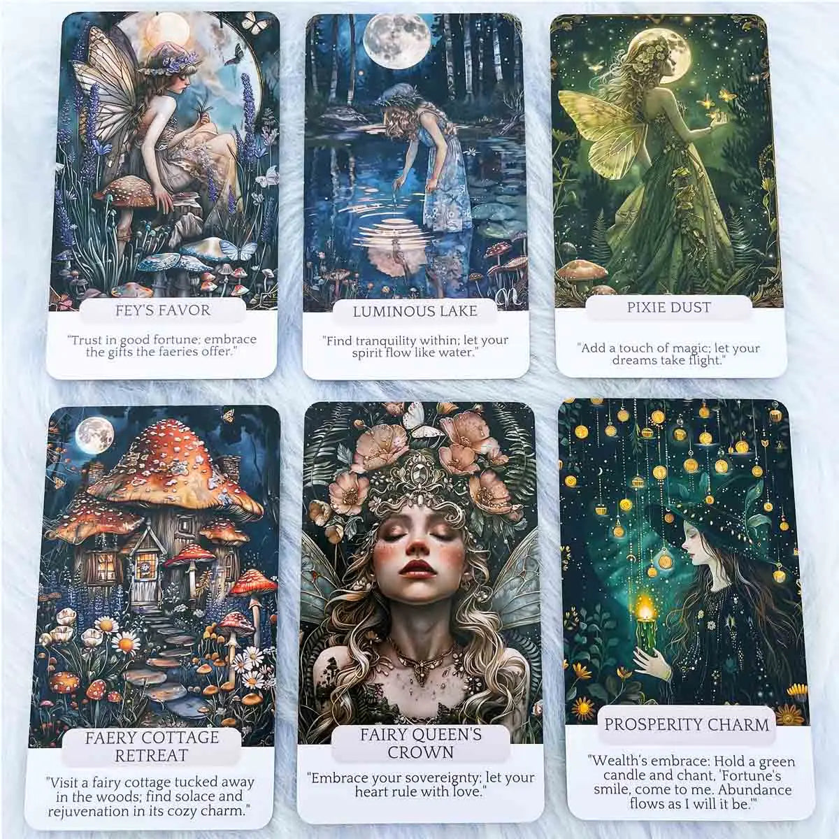 Fae Whispers Oracle Card Deck - 54 Enchanting Cards for Spiritual Guidance