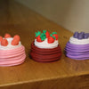 Cute Cartoon Cake Fidget Keychain – Stress Relief Clicker Toy