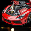 V8 Engine Model Building Kit with Electric Motor – 478 Pieces