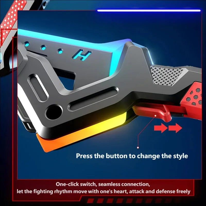 LED Light-Up Transforming Sword & Axe Toy with Sound Effects