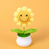Handmade Crochet Sunflower in Pot